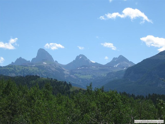 WY:   Teton Mountains From Near Driggs, ID